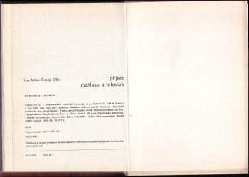 Milan Český: Příjem rozhlasu a televize