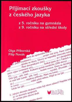 Přijímací zkoušky z českého jazyka z 5. ročníku na gymnázia, z 9. ročníku na střední školy