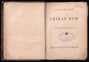 Alfred Edward Woodley Mason: Příkaz hor