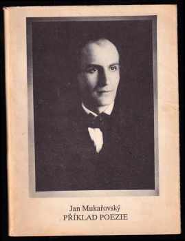 Jan Mukařovský: Příklad poezie