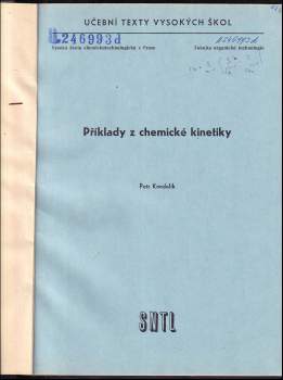 Petr Kondelík: Příklady z chemické kinetiky