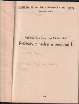 Pavel Peter: Príklady z nádrží a priehrad