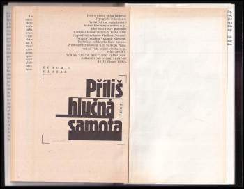 Bohumil Hrabal: Příliš hlučná samota