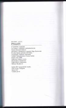 Primo Levi: Příměří