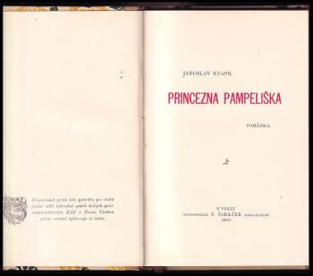 Jaroslav Kvapil: Princezna Pampeliška