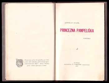 Jaroslav Kvapil: Princezna Pampeliška - pohádka - DEDIKACE / PODPIS JAROSLAV KVAPIL