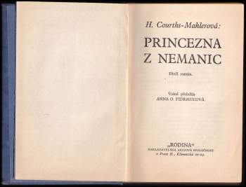 Hedwig Courths-Mahler: Princezna z Nemanic