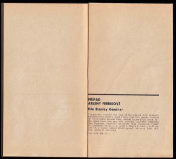 Erle Stanley Gardner: Případ Arleny Ferrisové