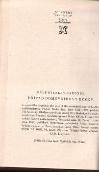 Erle Stanley Gardner: Případ domovníkovy kočky