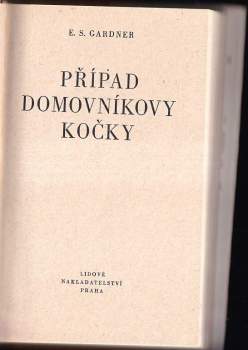 Erle Stanley Gardner: Případ domovníkovy kočky