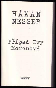 Håkan Nesser: Případ Ewy Morenové