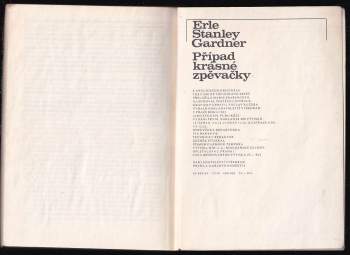 Erle Stanley Gardner: Případ krásné zpěvačky
