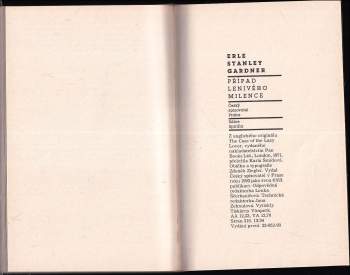 Erle Stanley Gardner: Případ lenivého milence