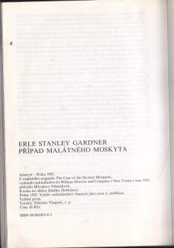 Erle Stanley Gardner: Případ malátného moskyta