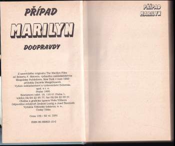 Robert F. Slatzer: Případ Marilyn doopravdy