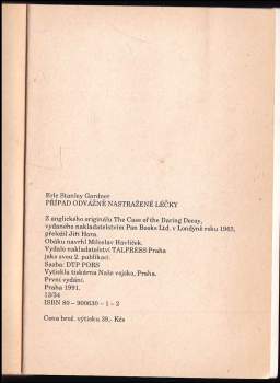 Erle Stanley Gardner: Případ odvážně nastražené léčky