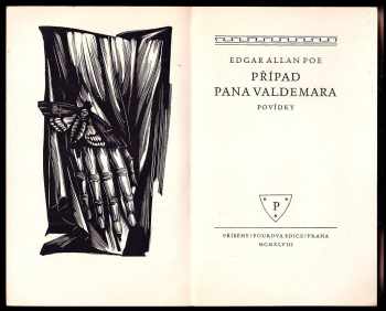 Edgar Allan Poe: Případ pana Valdemara - Povídky - GRAFIKY BOHDAN LACINA