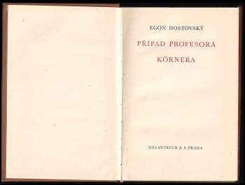 Egon Hostovský: Případ profesora Körnera