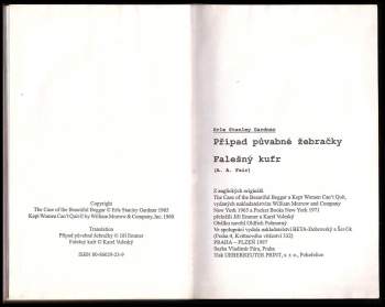 Erle Stanley Gardner: Případ půvabné žebračky ; Falešný kufr