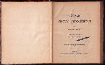Émile Gaboriau: Případ vdovy Lerougeové