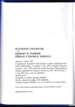 Raymond Chandler: Případ z Poodle Springs