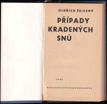 Oldřich Železný: Případy kradených snů