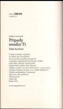 Frédéric Lenormand: Případy soudce Ti