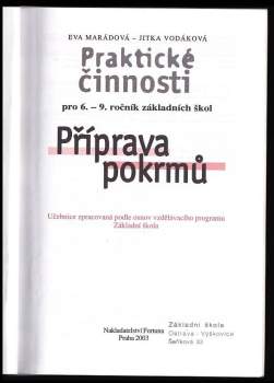 Jitka Vodáková: Příprava pokrmů