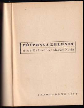 Příprava zelenin ze soutěže čtenářek Lidových Novin