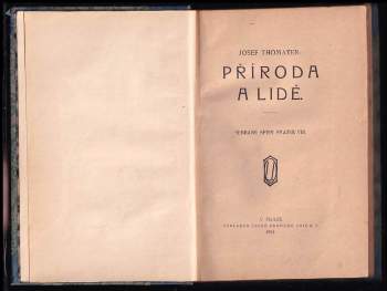 Josef Thomayer: Příroda a lidé