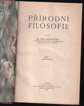 Josef Velenovský: Přírodní filosofie