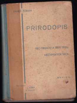 Josef Hanuš: Přírodopis pro druhou a třetí třídu měšťanských škol