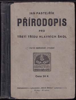 Přírodopis pro třetí třídu hlavních škol