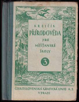 Přírodověda pro třetí třídu měšťanských škol normálních i pokusných
