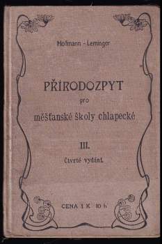 Přírodozpyt pro měšťanské školy dívčí