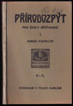 Přírodozpyt pro školy měšťanské