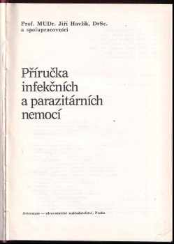 Jiří Havlík: Příručka infekčních a parazitárních nemocí