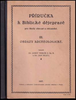 Příručka k biblické dějepravě pro školy obecné a občanské