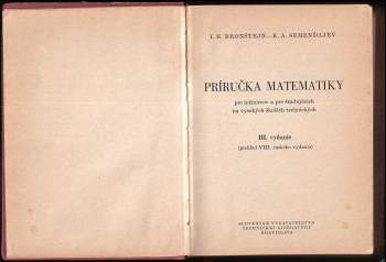 Il'ja Nikolajevič Bronštejn: Príručka matematiky