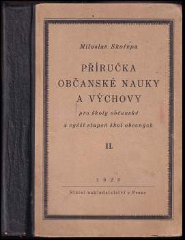 Příručka občanské nauky a výchovy pro školy občanské a vyšší stupeň škol obecných