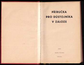 Ludvík Dvořák: Příručka pro důstojníka v záloze