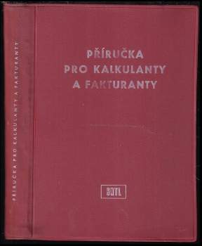 Příručka pro kalkulanty a fakturanty