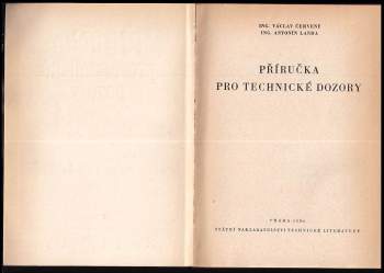 Václav Červený: Příručka pro technické dozory