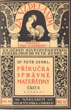 Petr Zenkl: Příručka správné mateřštiny