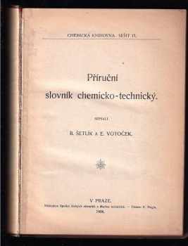 Příruční slovník chemicko-technický