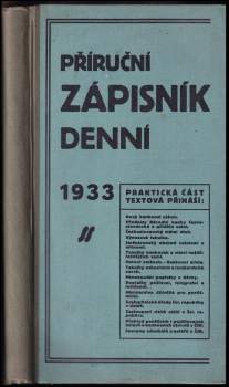 Příruční zápisník denní 1933