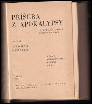 Otomar Schäfer: Příšera z Apokalypsy