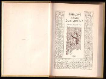 Přísloví krále Šalomouna