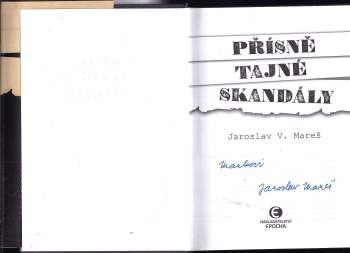 Jaroslav V Mareš: Přísně tajné skandály