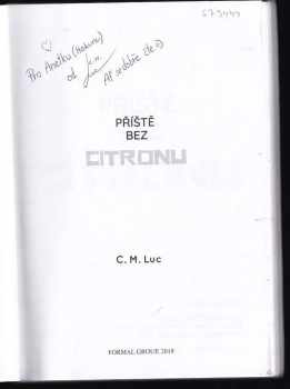 C. M Luc: Příště bez citronu